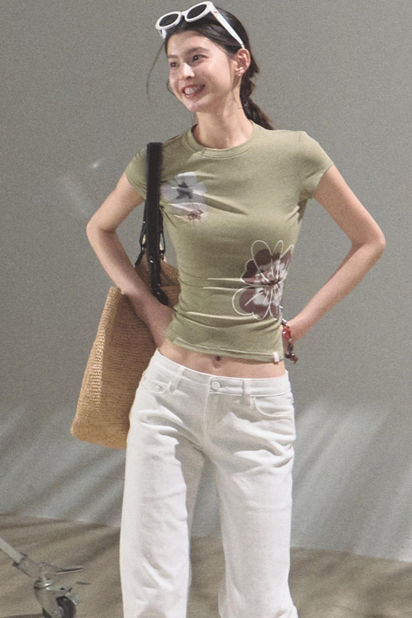 Chic Cow Print Jeans