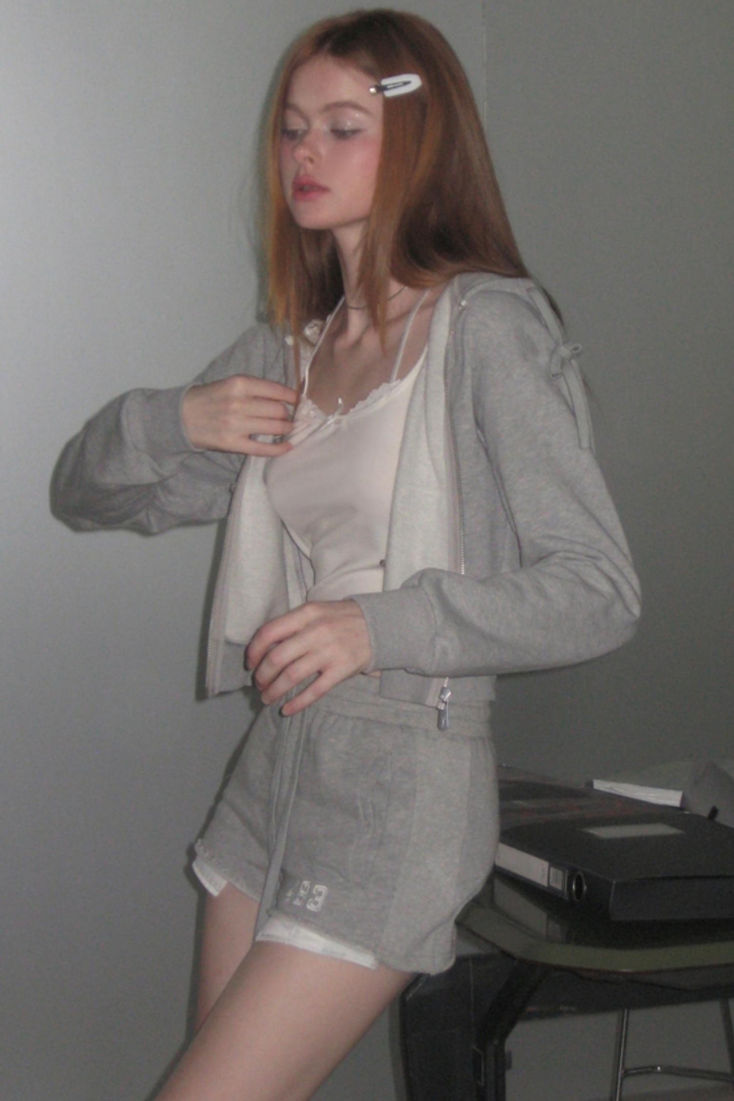 Gray Vintage Hoodie Set-Up