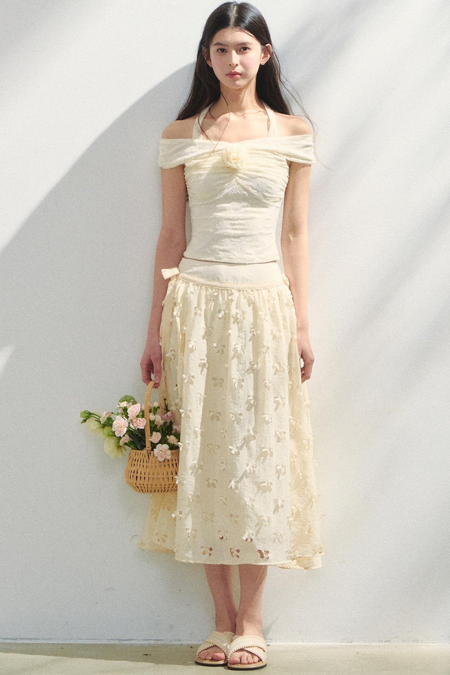 Lace One-Shoulder Top