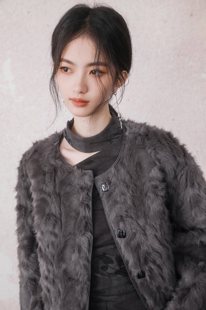 Eco-Friendly Fur Jacket