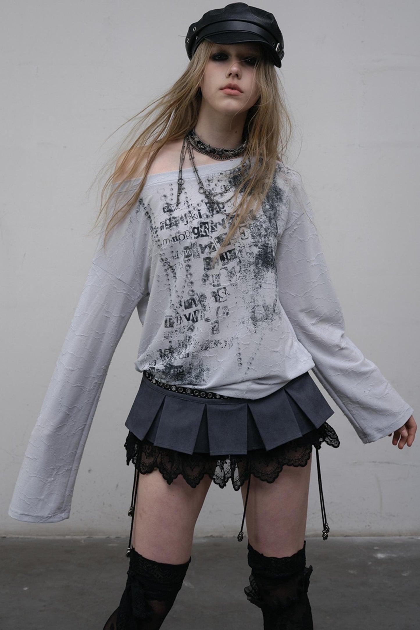 Slouchy One-Shoulder Tee