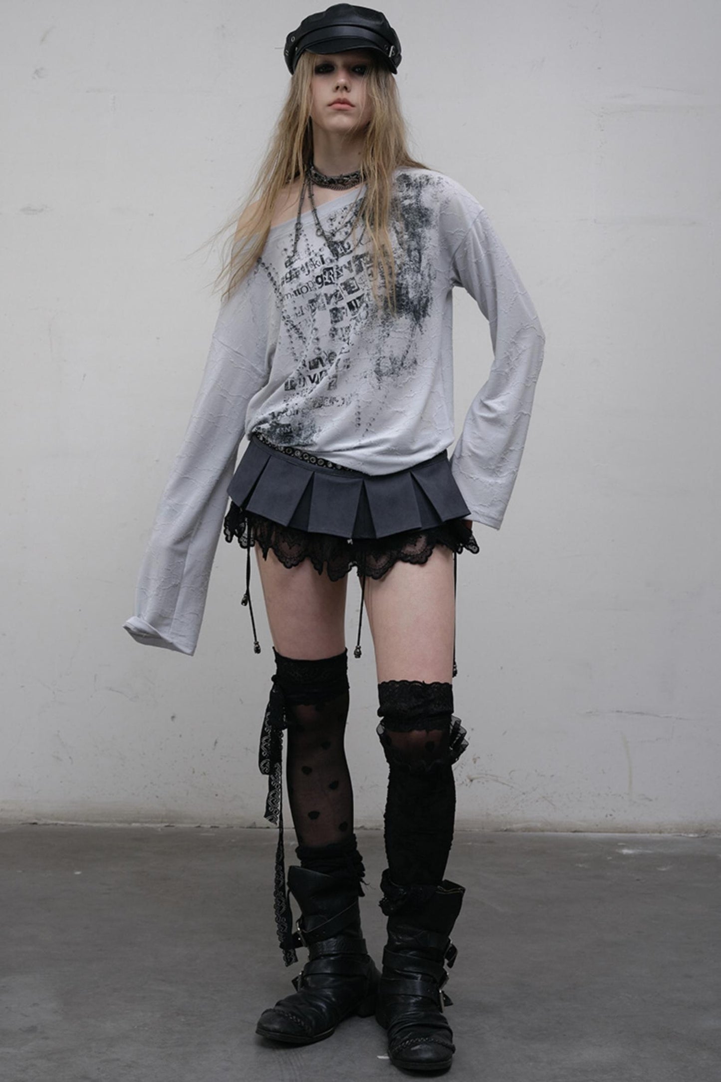 Slouchy One-Shoulder Tee