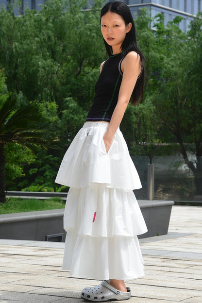 White A-Line Skirt