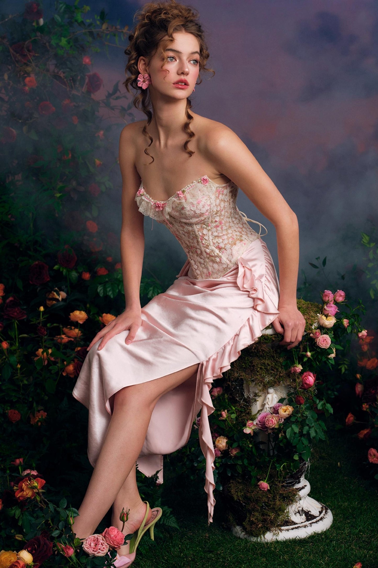 Starry Flower Corset & Skirt Set-Up