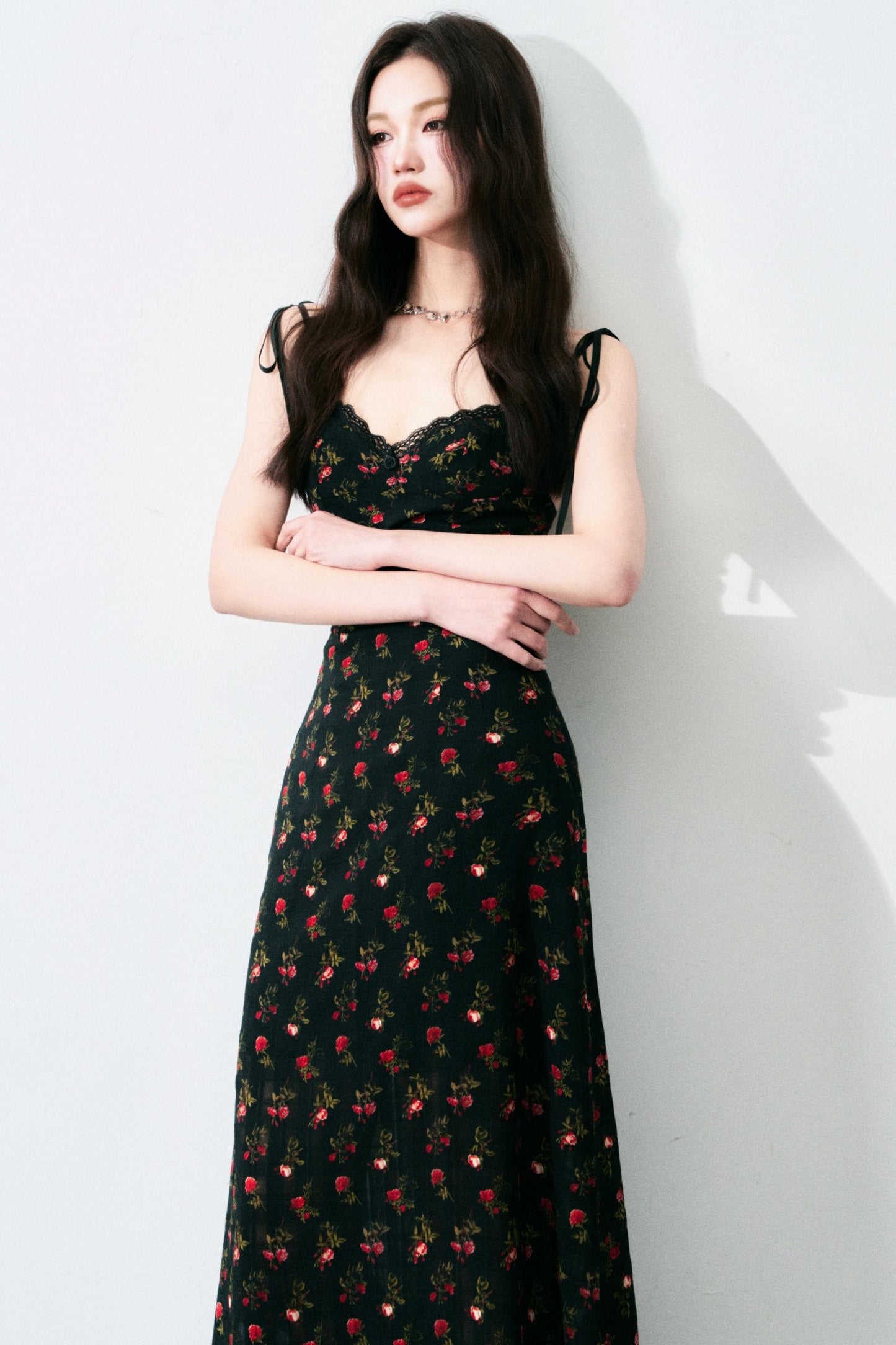 Vintage Floral Tie Dress