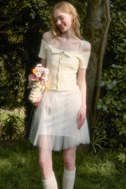 Summer One-Shoulder Cardigan