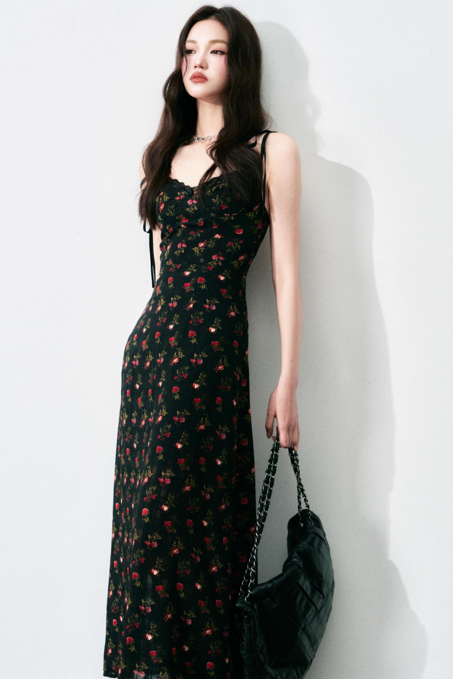Vintage Floral Tie Dress