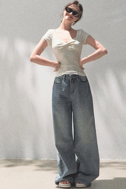 Slimming Checkered Tee