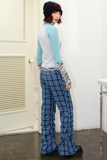 Freedom Plaid Flare Pants