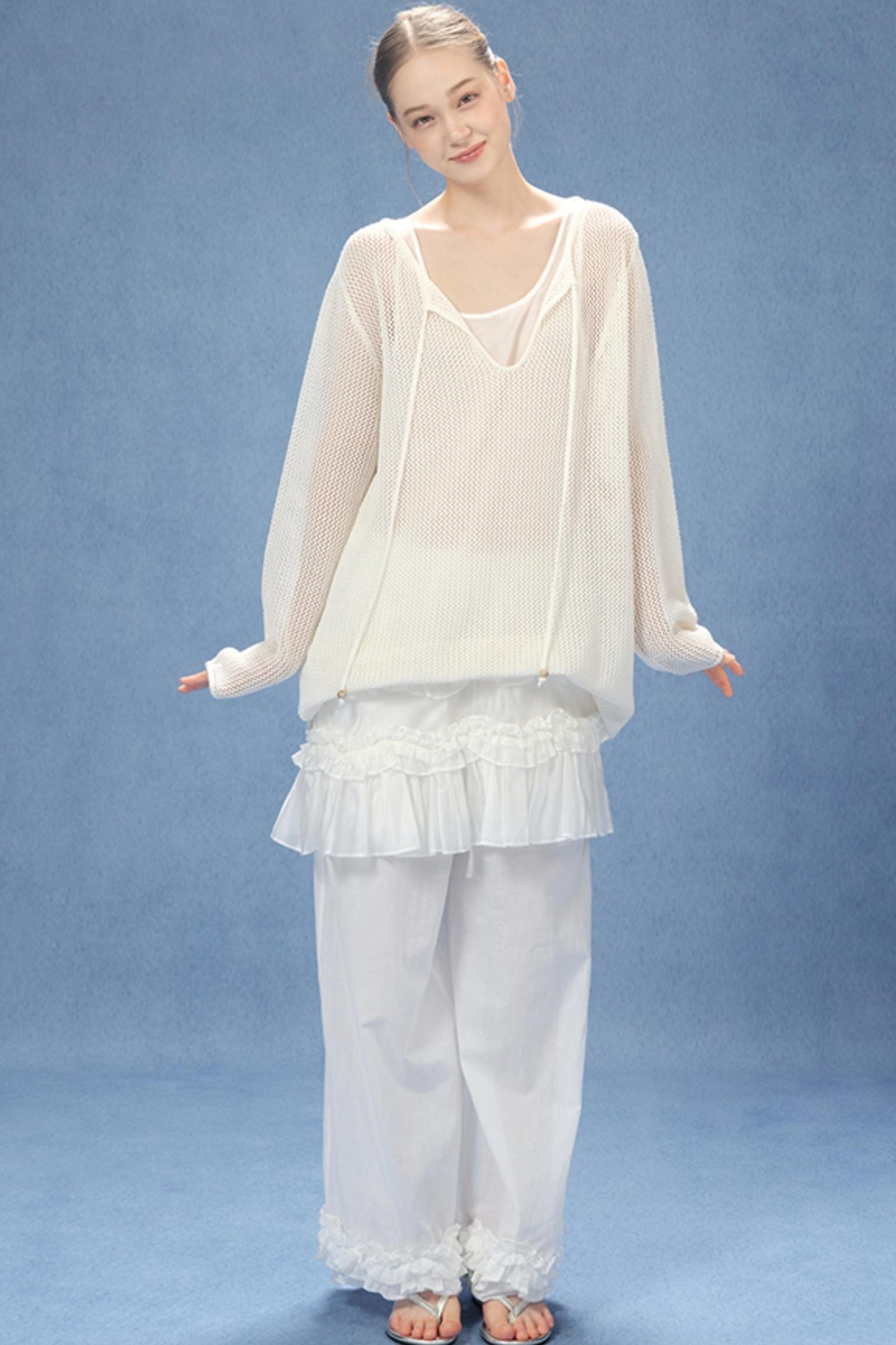 Windwave Lace Vest Dress