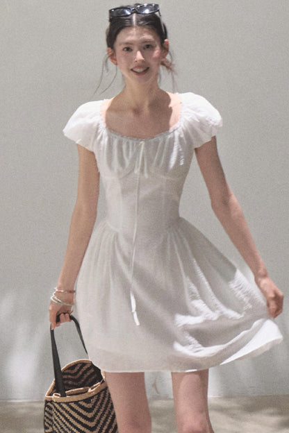 Luminous Cotton Tea Dress