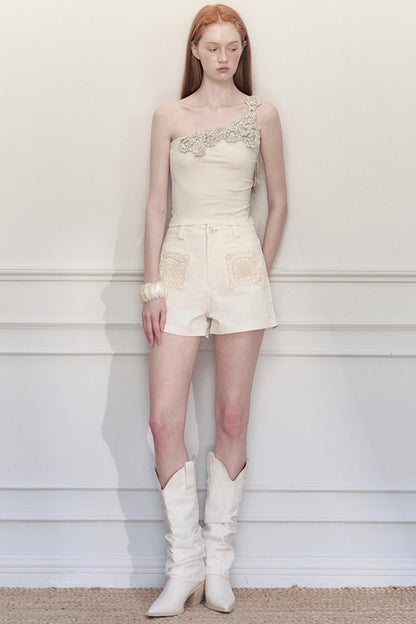 Rosebud High-Waist Shorts