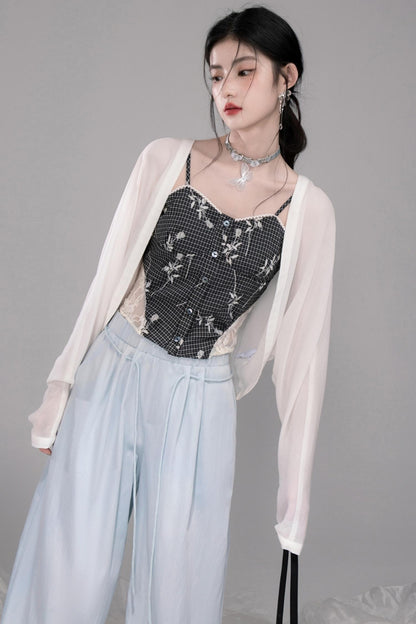 Cool Oxygen Bat-Sleeve Cardigan