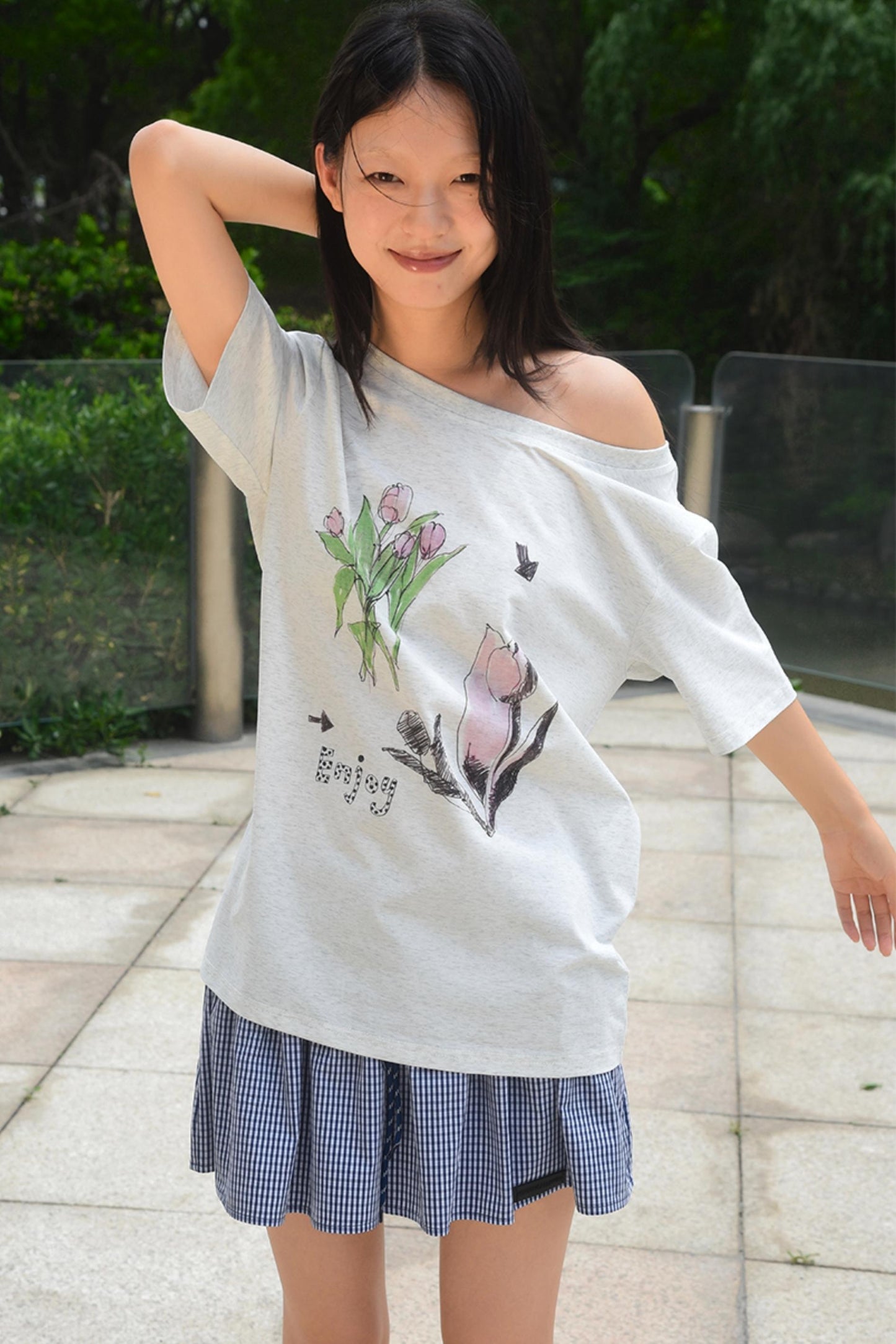 White Tulip Tee
