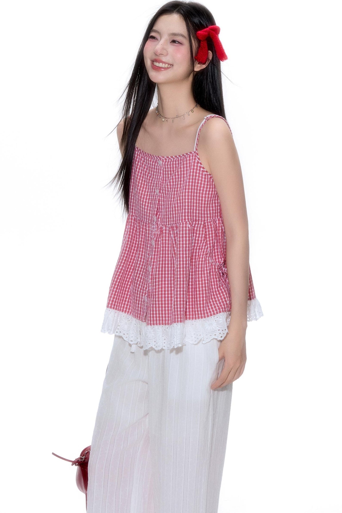 Sweet Lace Halter Top