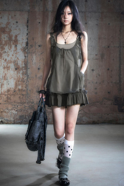 Two-Piece Strap Fall Dress