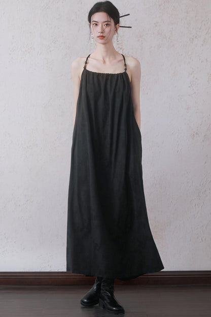 Chinese Beaded Halter Dress