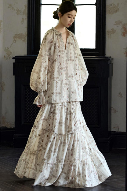 Retro National Resort Style Skirt