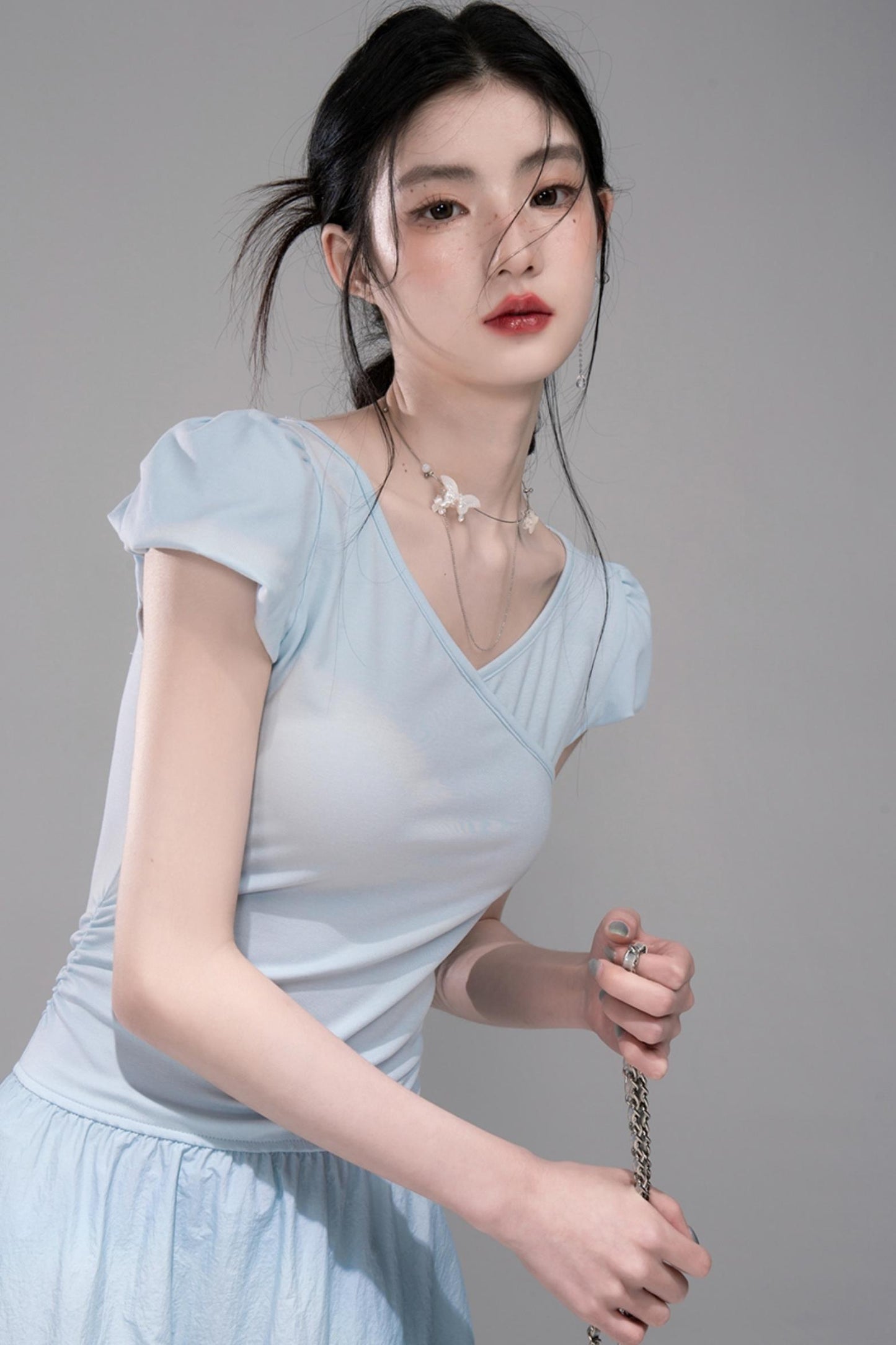 Twilight Sky Blue Swing Dress