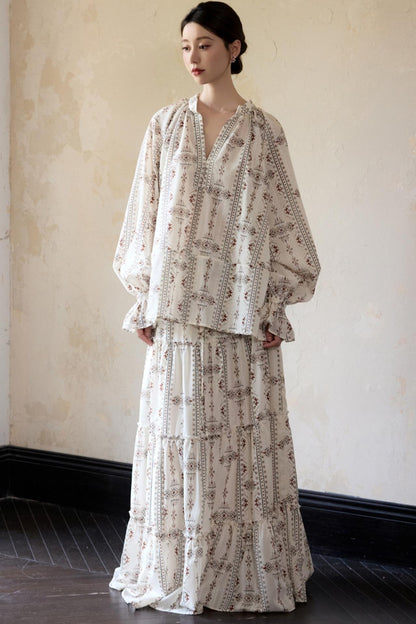 Retro National Resort Style Skirt