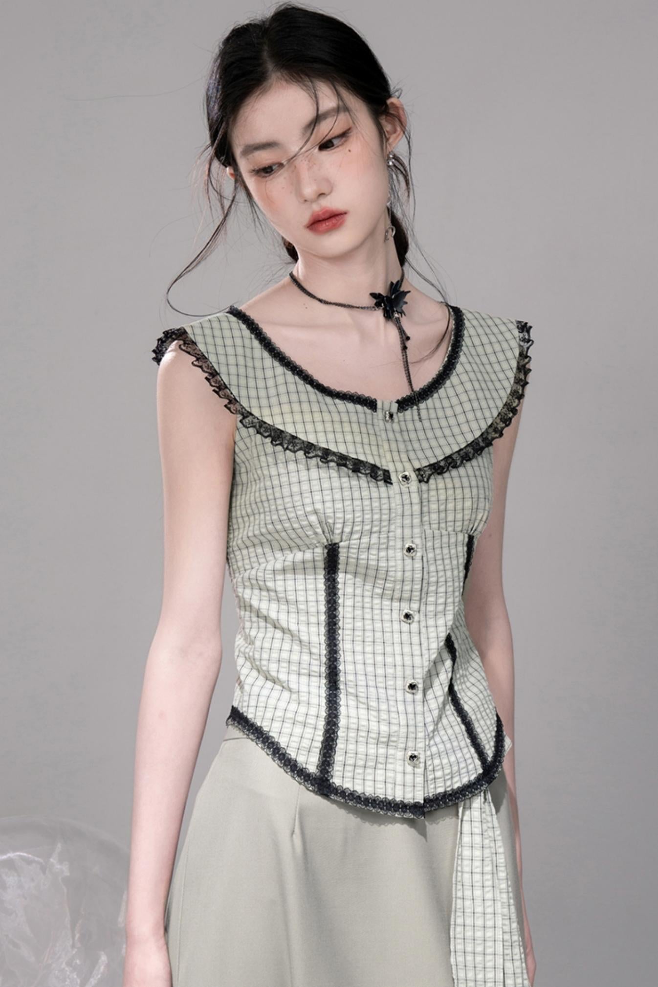 City Light Grey Slit Skirt