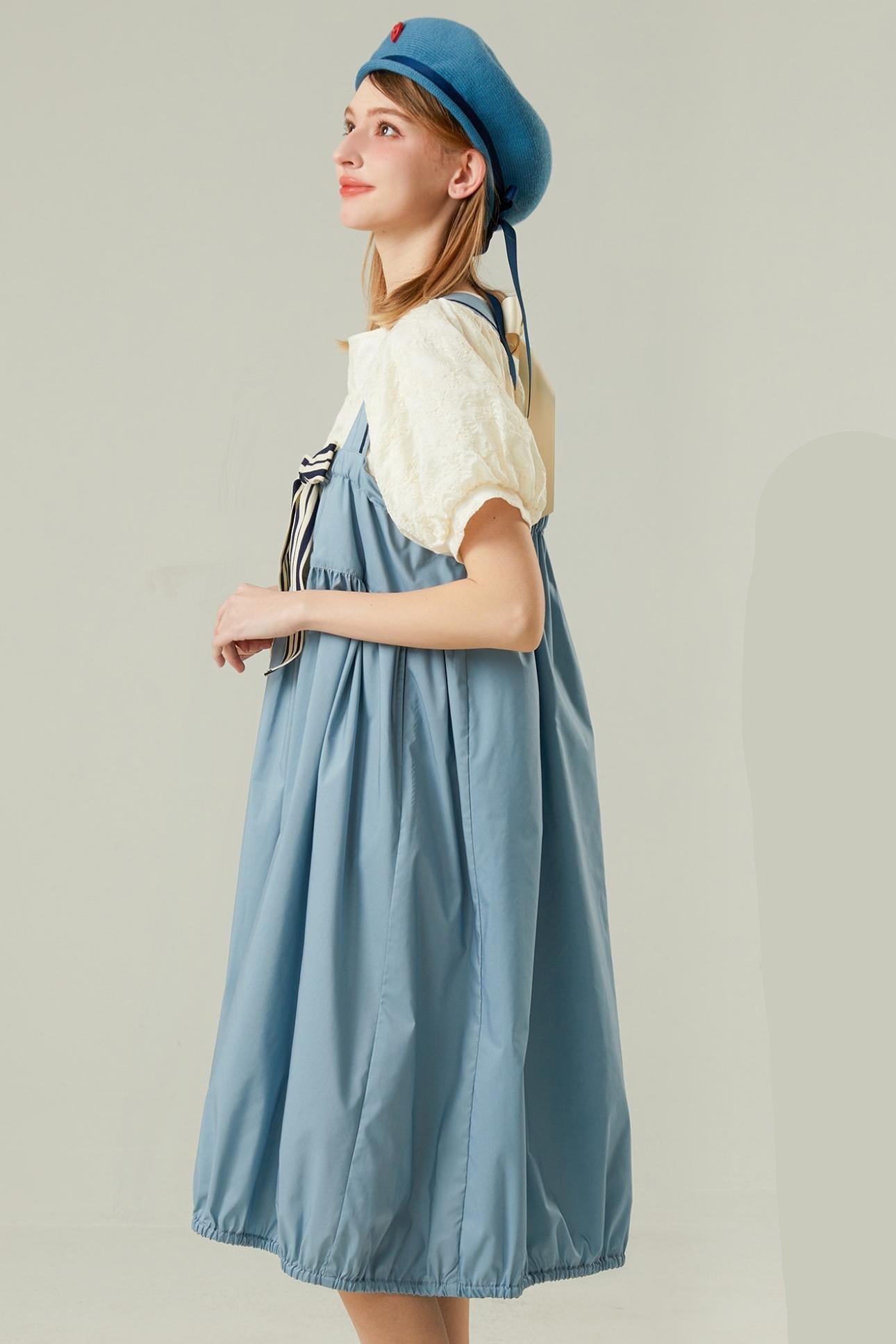 Blue Strappy Maxi Dress