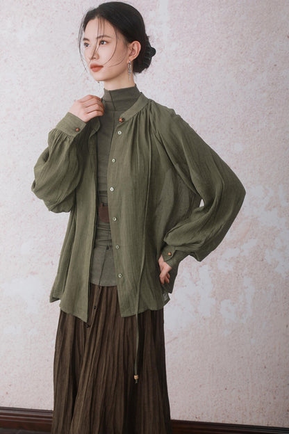 Autumn Brick Brown Fleece A-Line Skirt