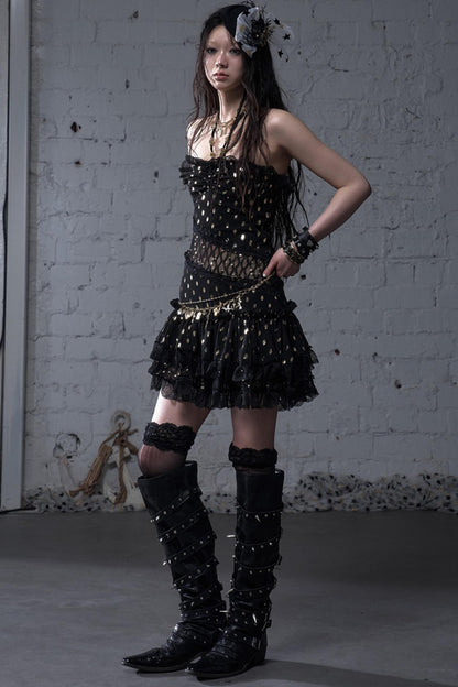 Lace Polka Dot Dress