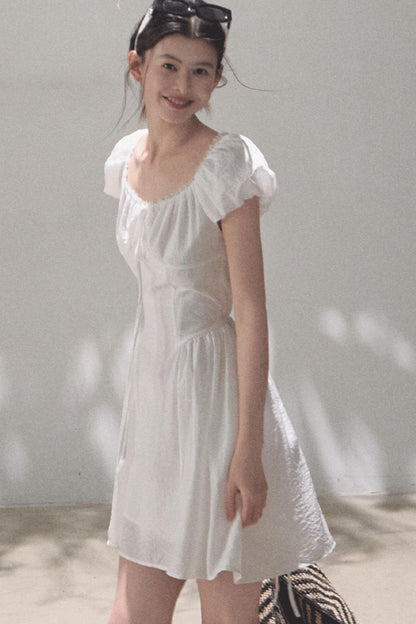 Luminous Cotton Tea Dress