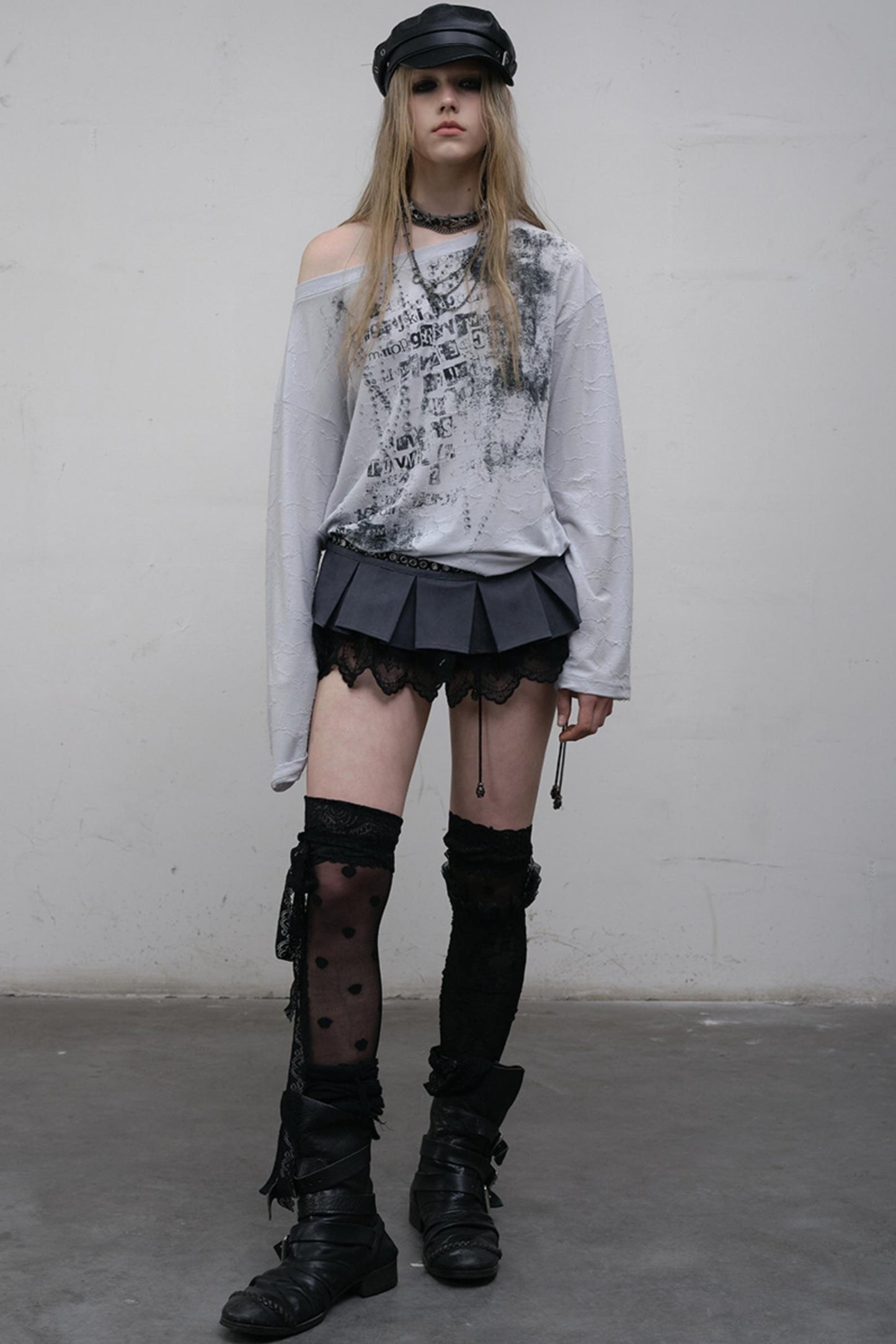 Slouchy One-Shoulder Tee