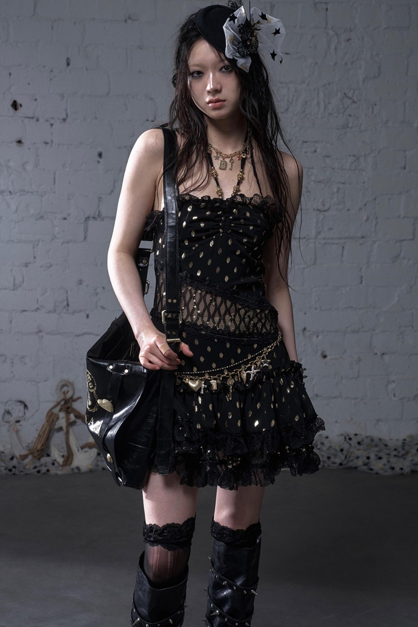 Lace Polka Dot Dress