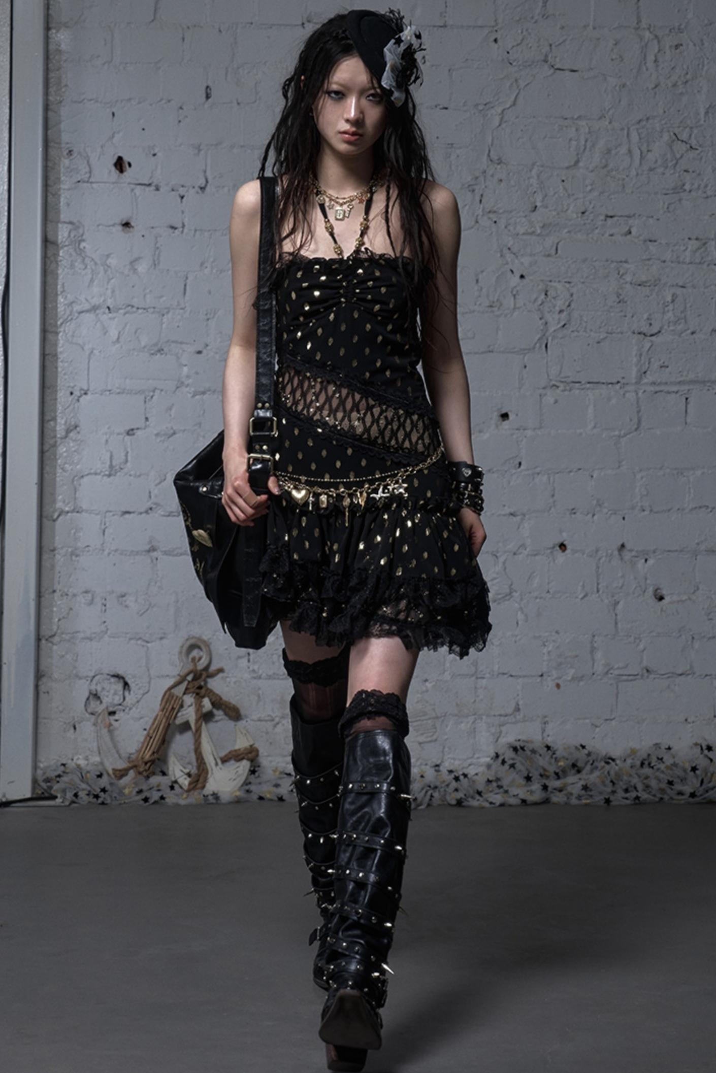 Lace Polka Dot Dress