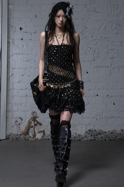 Lace Polka Dot Dress