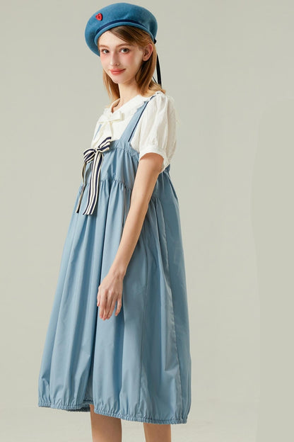 Blue Strappy Maxi Dress