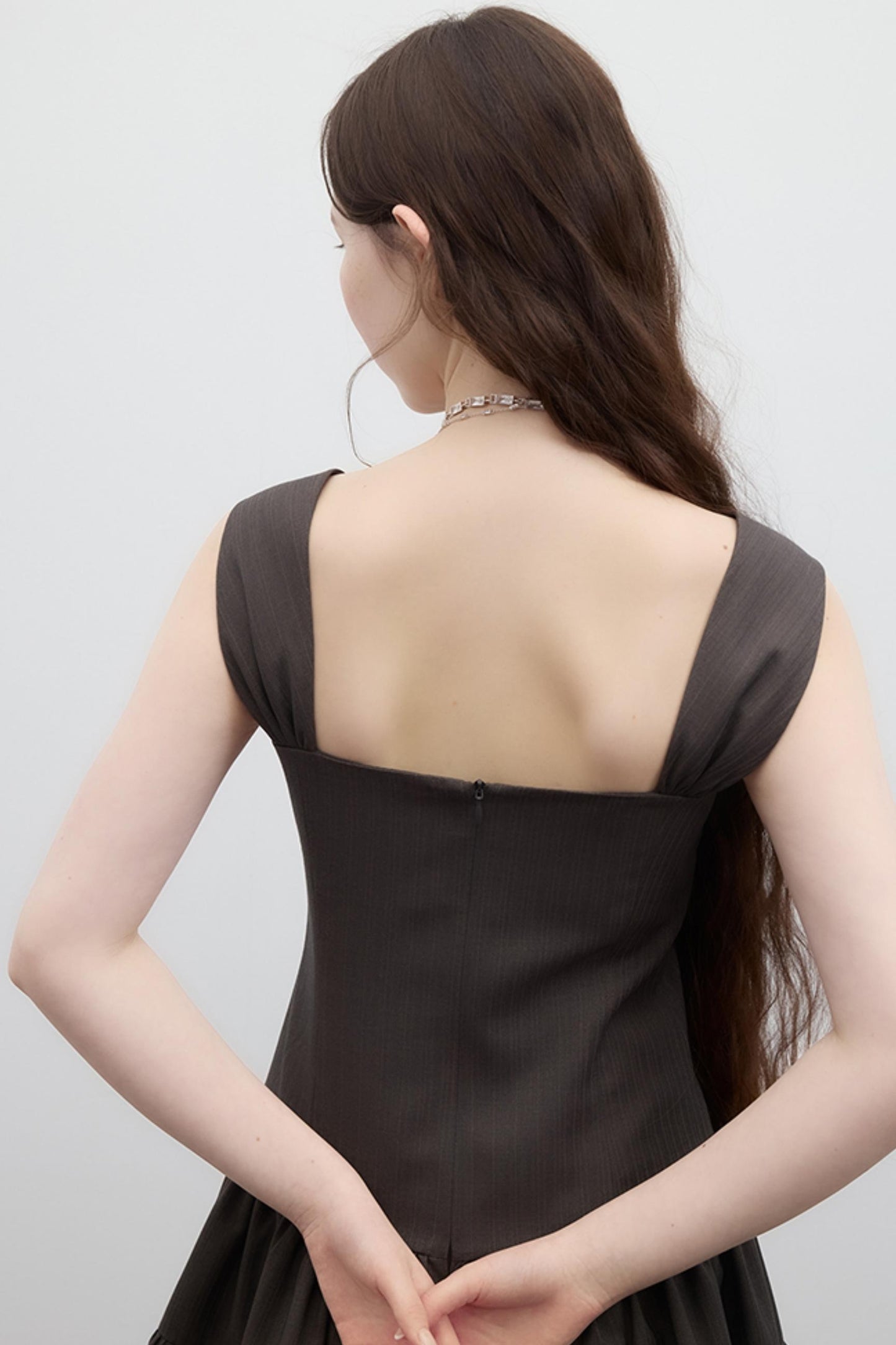 Brown Bow Ballroom Dress