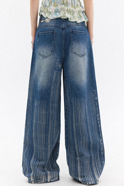 Compass Denim Wide-Leg Pants