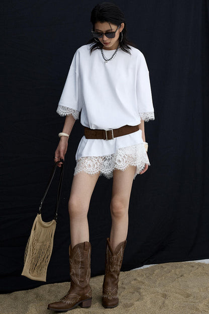 Vintage Distressed Square Buckle Waist Seal