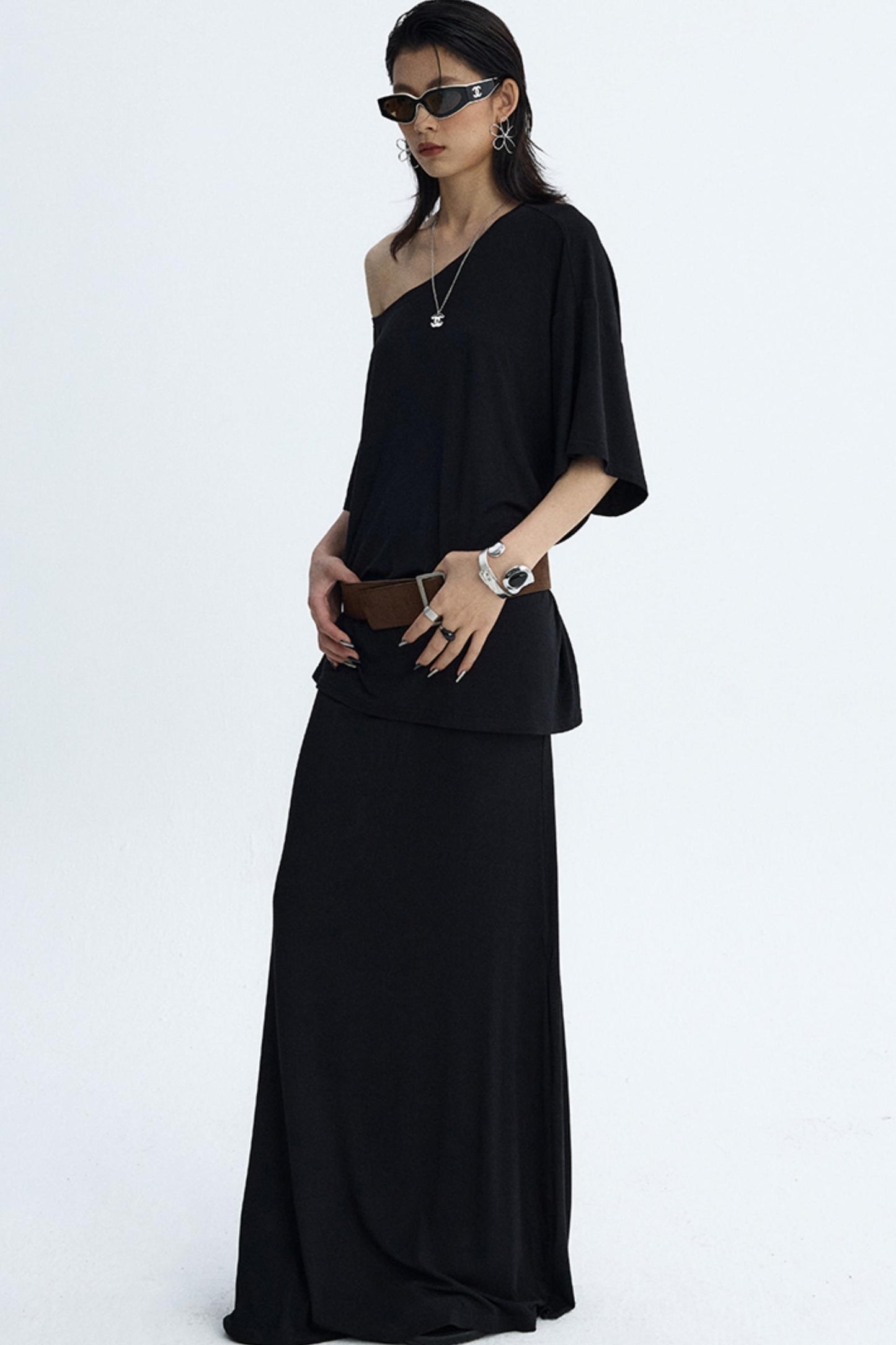 Vintage Distressed Square Buckle Waist Seal