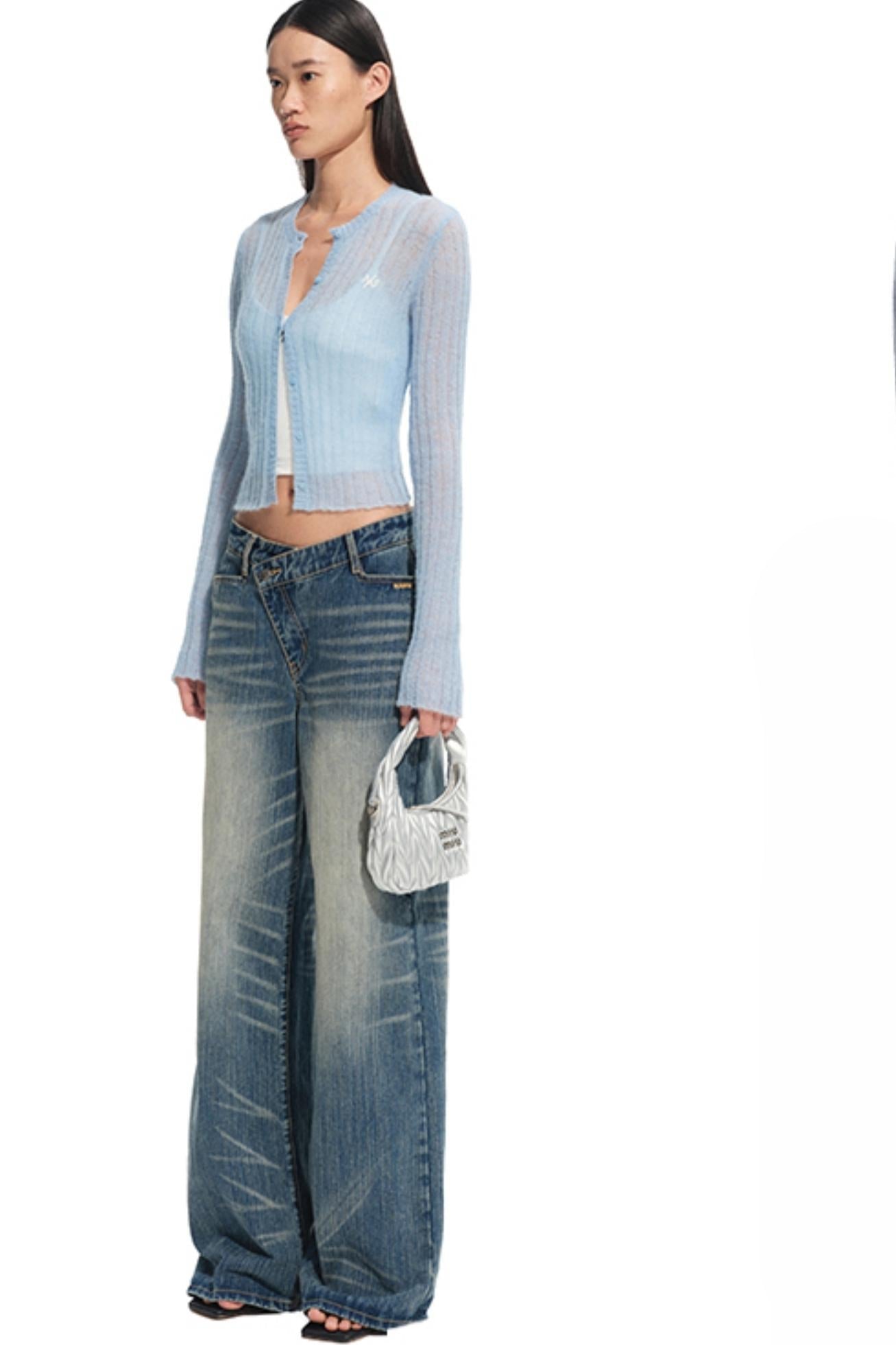 Blue Spring Straight Jeans