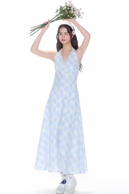 Halterneck Patch Dress