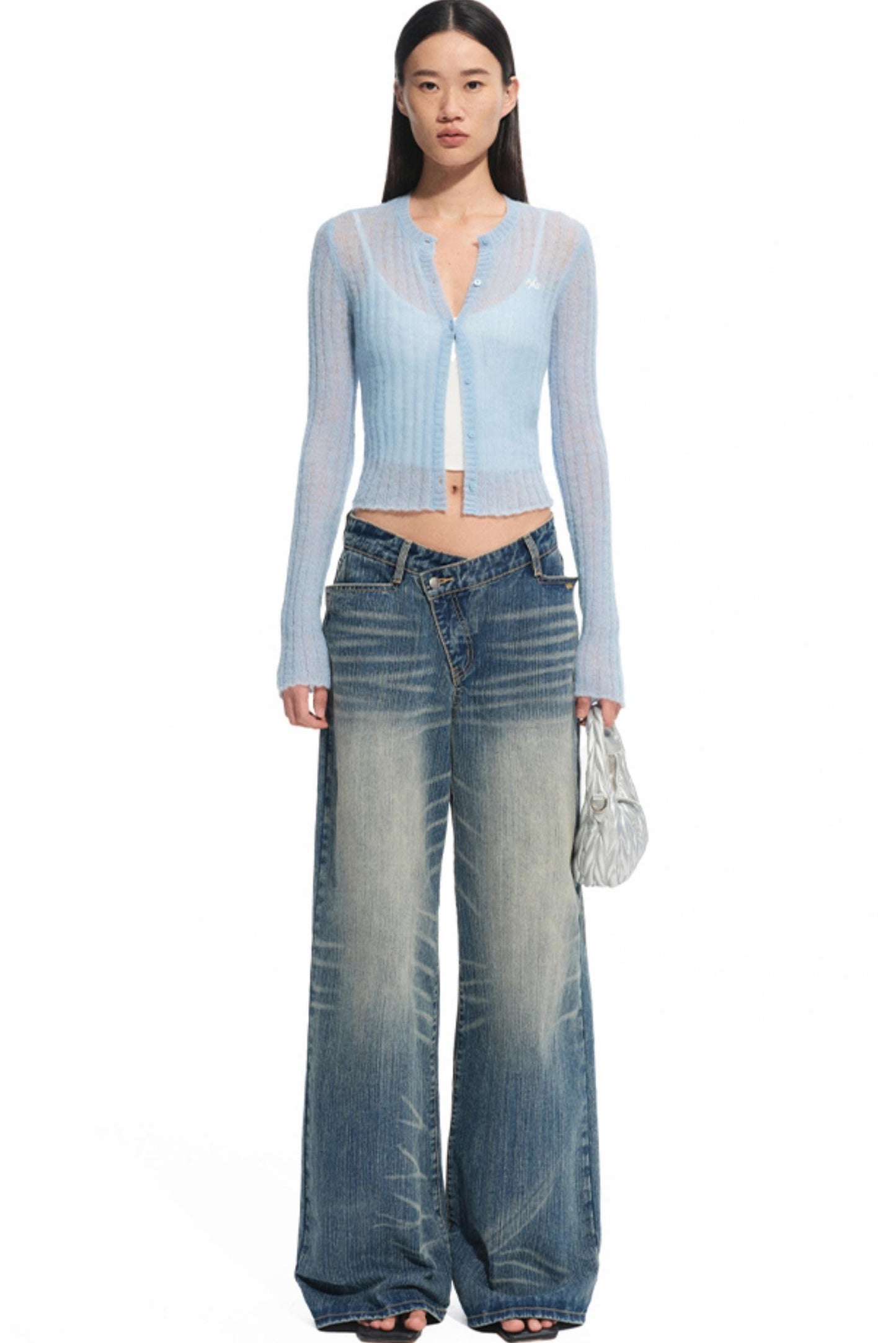 Blue Spring Straight Jeans