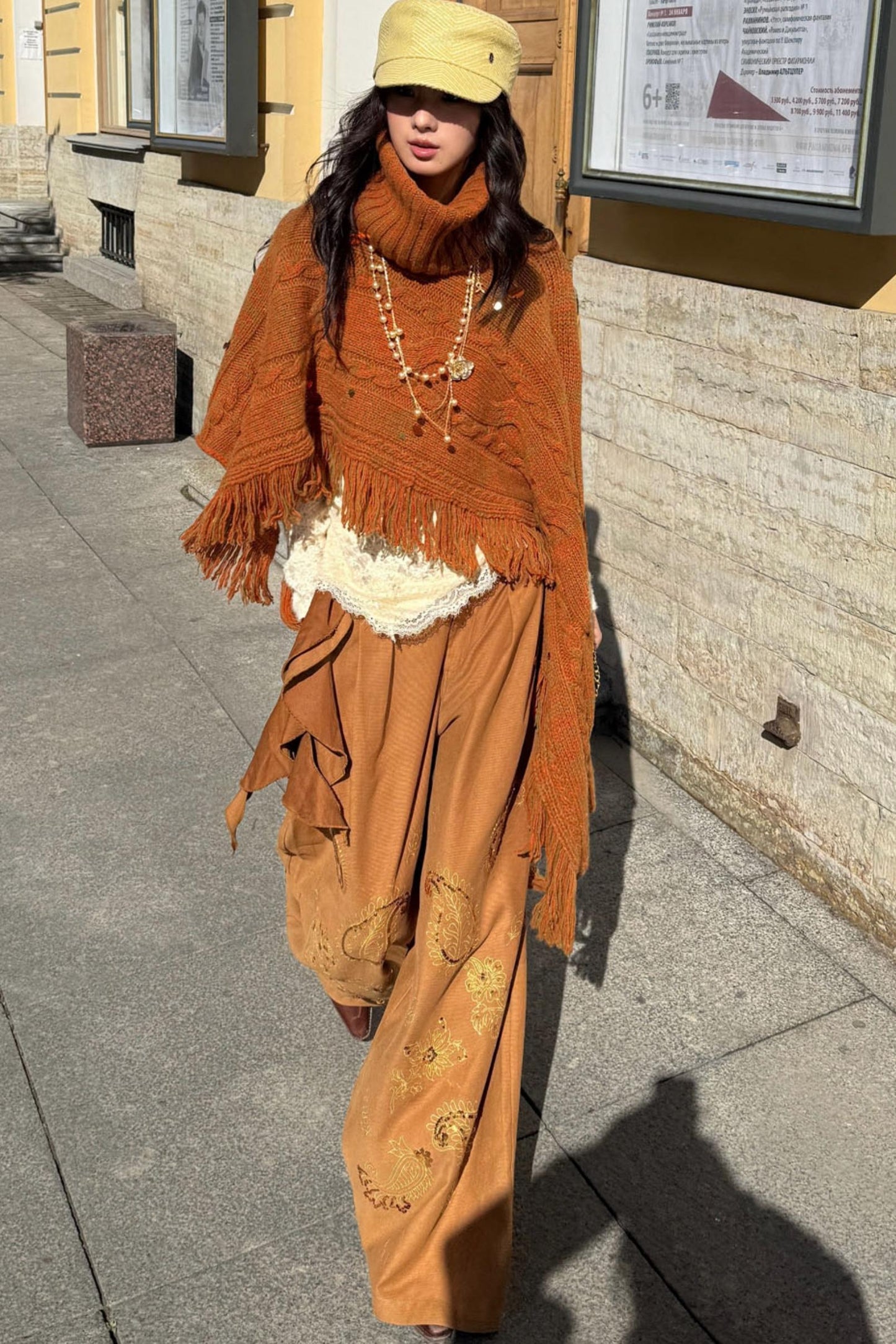 Retro Lace Long Sleeves Top