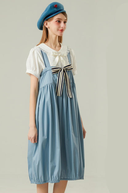 Blue Strappy Maxi Dress