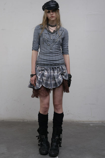 Retro V-Neck Tee Set-Up