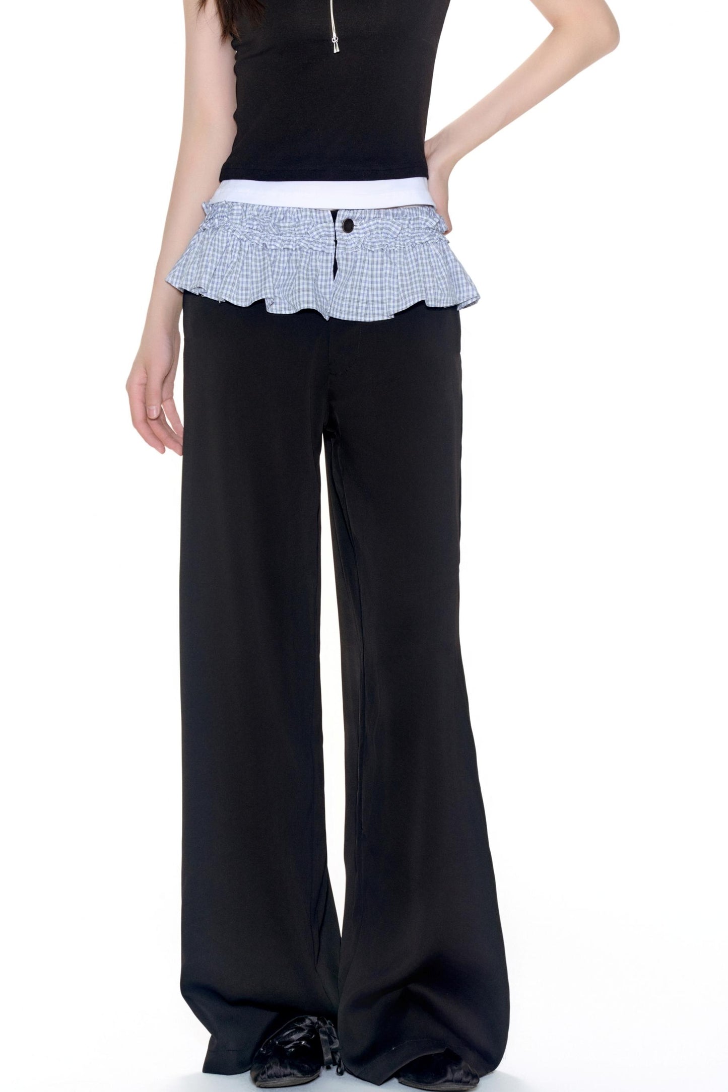 Stitched Straight Leg Pants