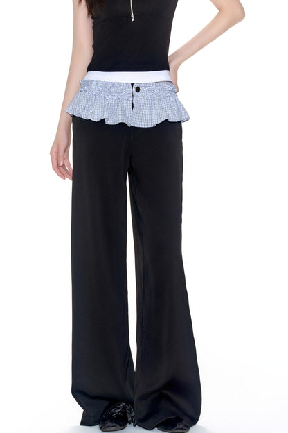 Stitched Straight Leg Pants