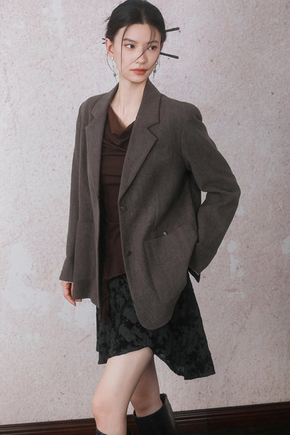 Autumn Staggered Asymmetrical Skirt