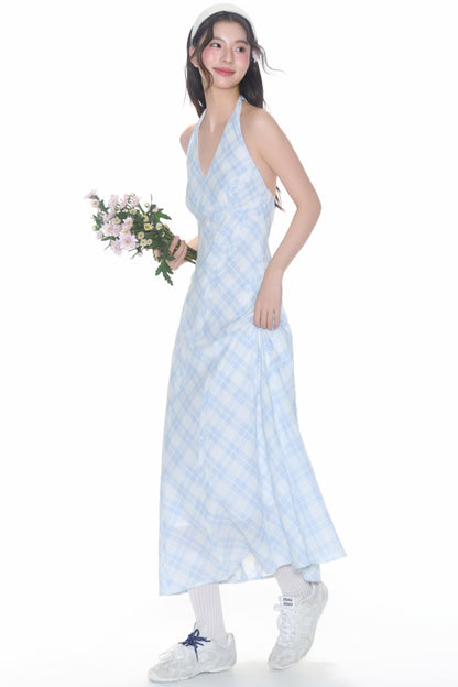 Halterneck Patch Dress