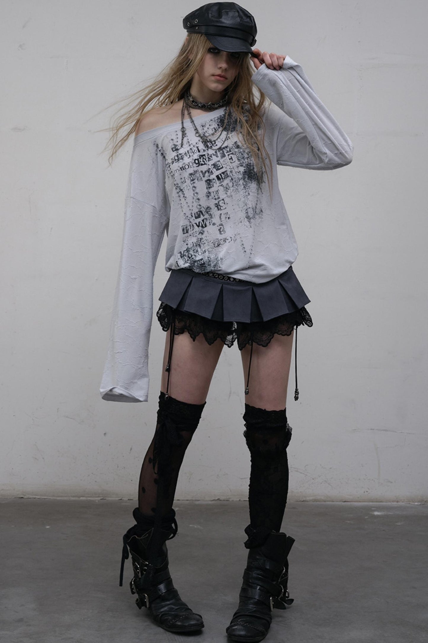 Slouchy One-Shoulder Tee