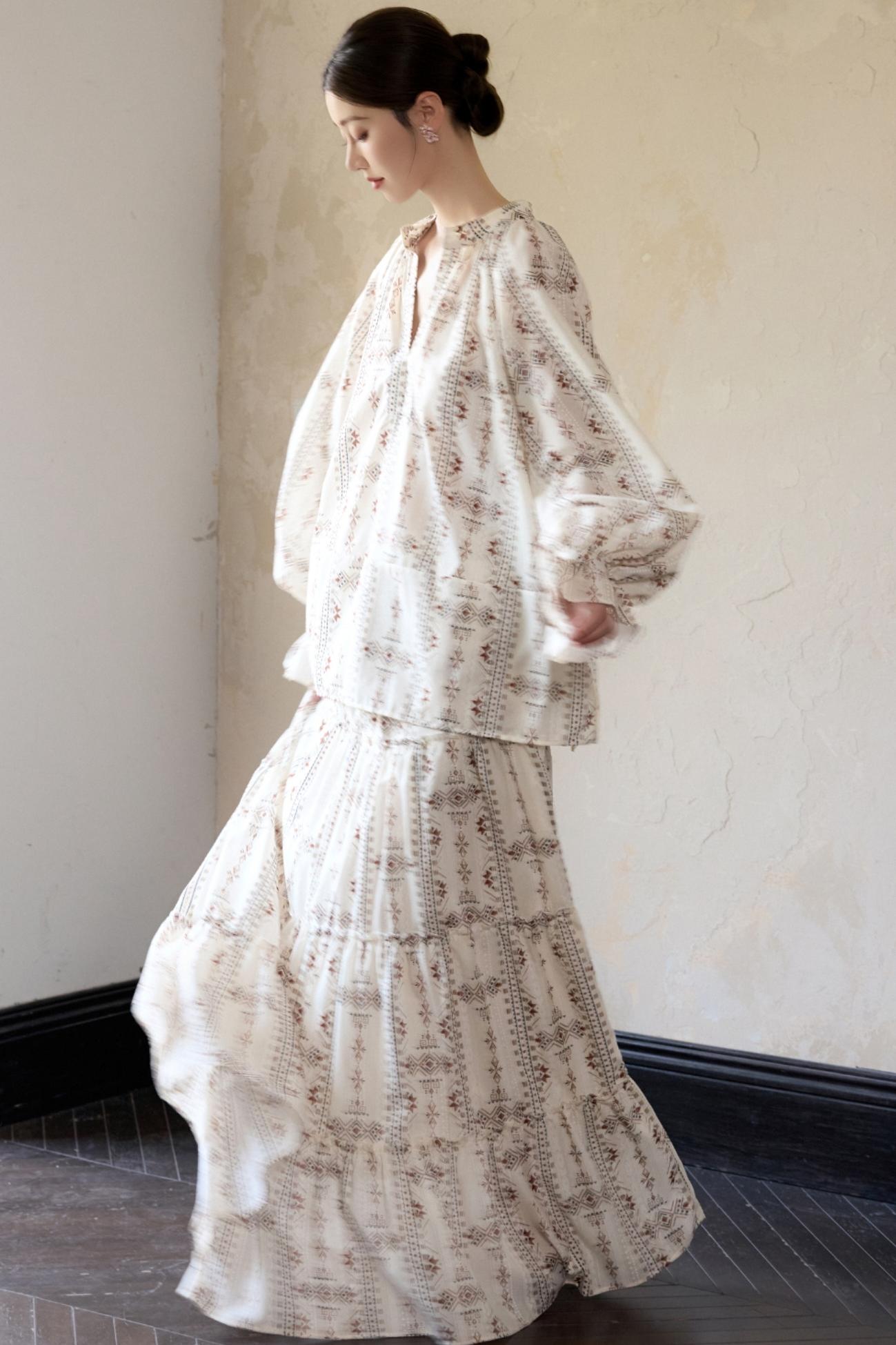 Retro National Resort Style Skirt